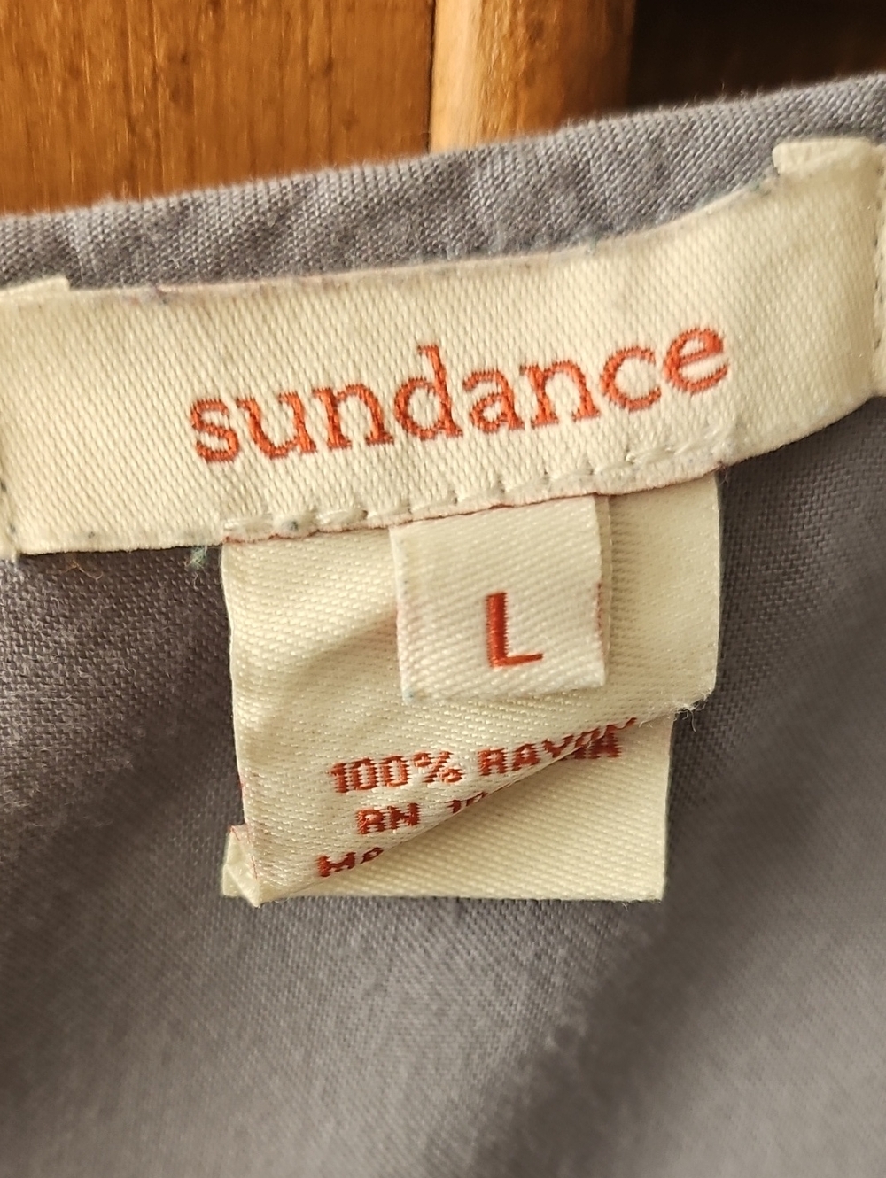 Sundance Rayon Bohemian Tunic Grey Size Large - Picture 4 of 4